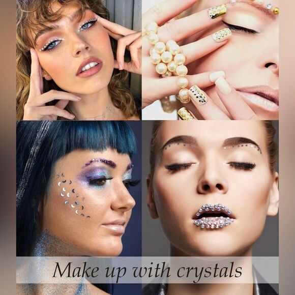 Face Gem Eye Body Jewels Crystal Self-Adhesive Rhinestone - Picture 4 of 6